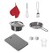 Gardenised Wooden Play Kitchen Toy, Light on Microwave, Cabinet, Sound Electronic Stove, Ages 3+ QI004208 - alternate 8